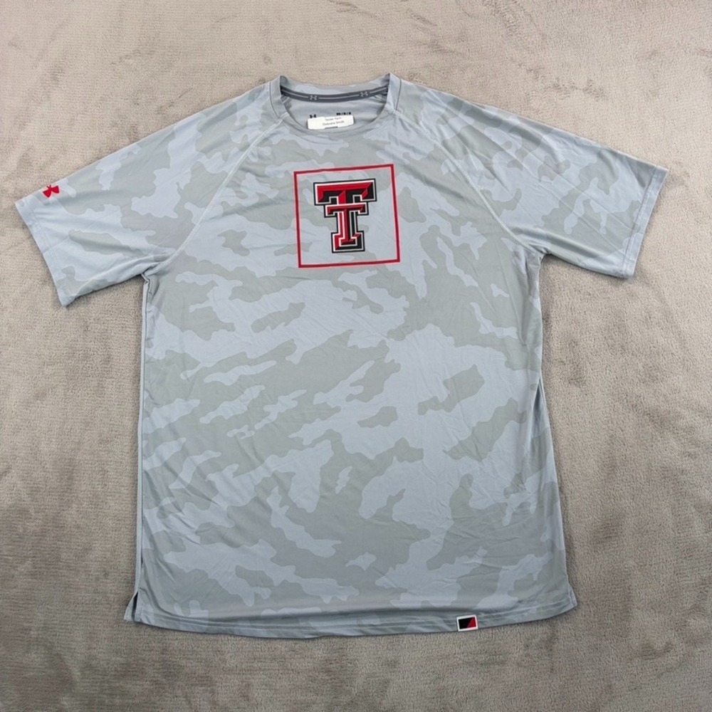 Under Armour x Texas Tech Red Raiders Team Issued Performance Shirt Camo Medium